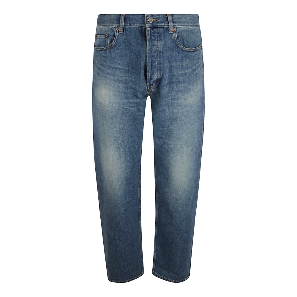 Saint Laurent Men's Blue Straight Fit Jeans, W31, Mick Long Jeans