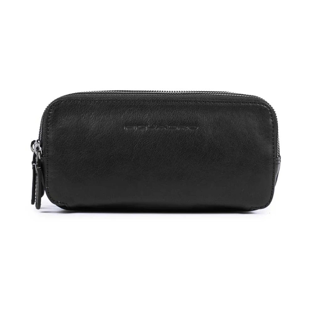 Piquadro Men's Black Clutch With Three Dividers - Bags - One Size - Bags
