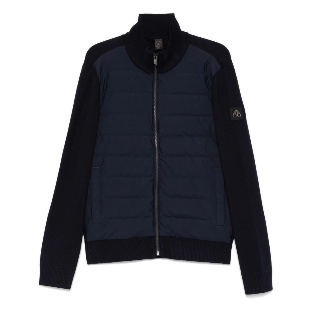 Moose Knuckles Hybride jas met Kamt stijl Blue Heren