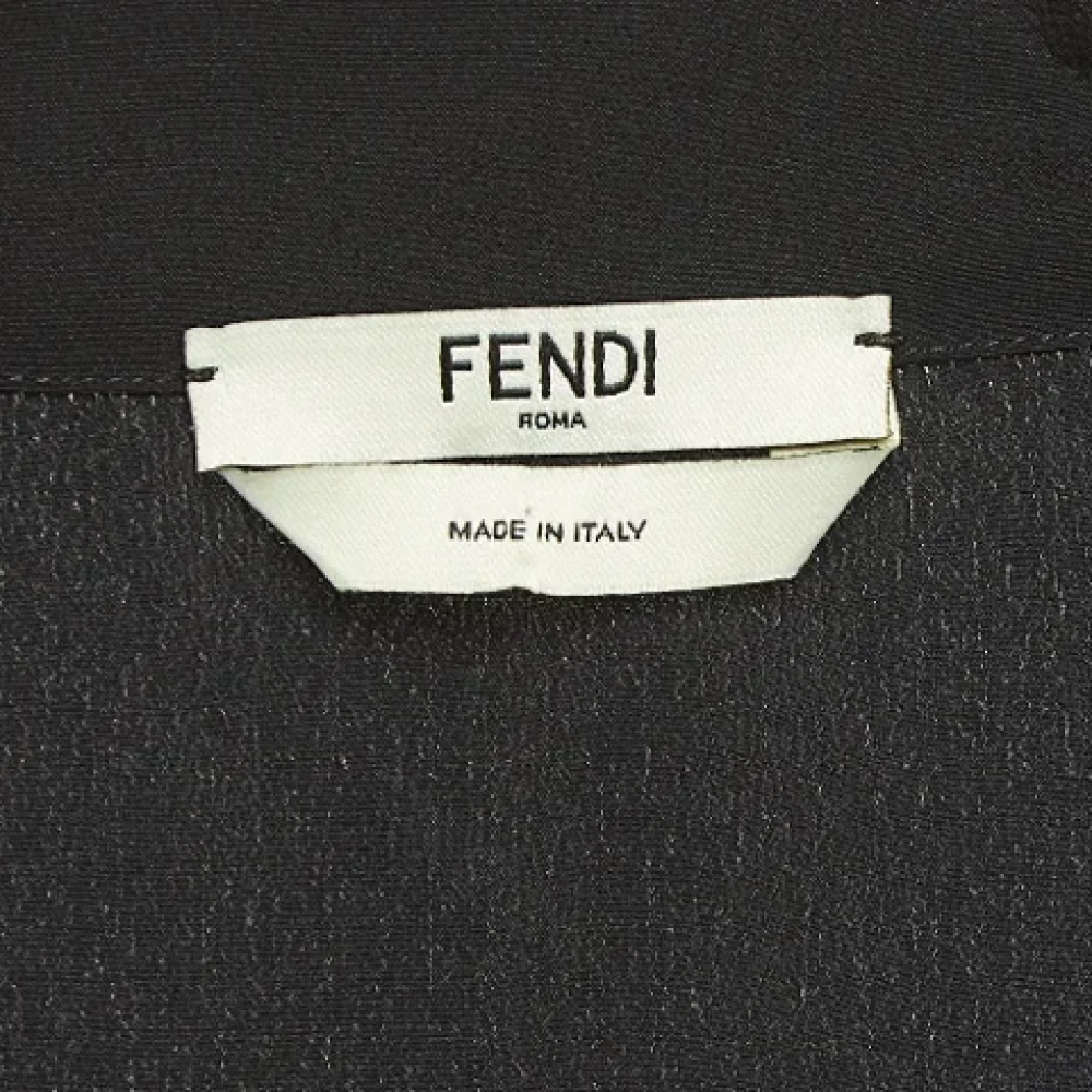 Fendi Vintage Pre-owned Silk tops Black Dames