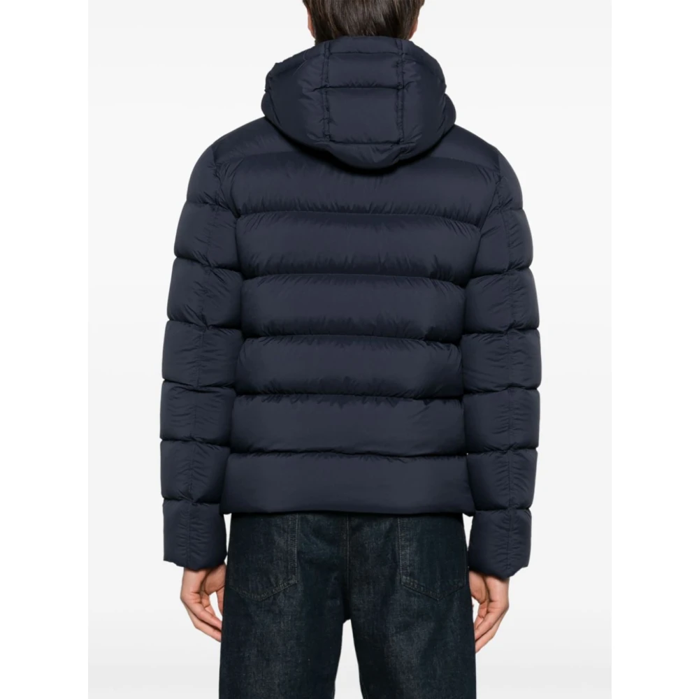 Herno Blauwe Parka Jas voor Mannen Blue Heren