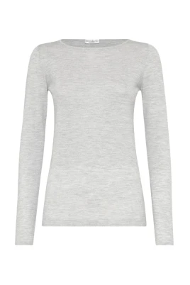 Cashmere och siden lättviktsstickad tröja