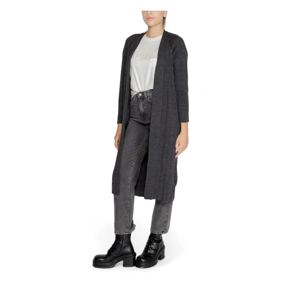 Only Herfst Winter Cardigan voor Vrouwen Gray Dames