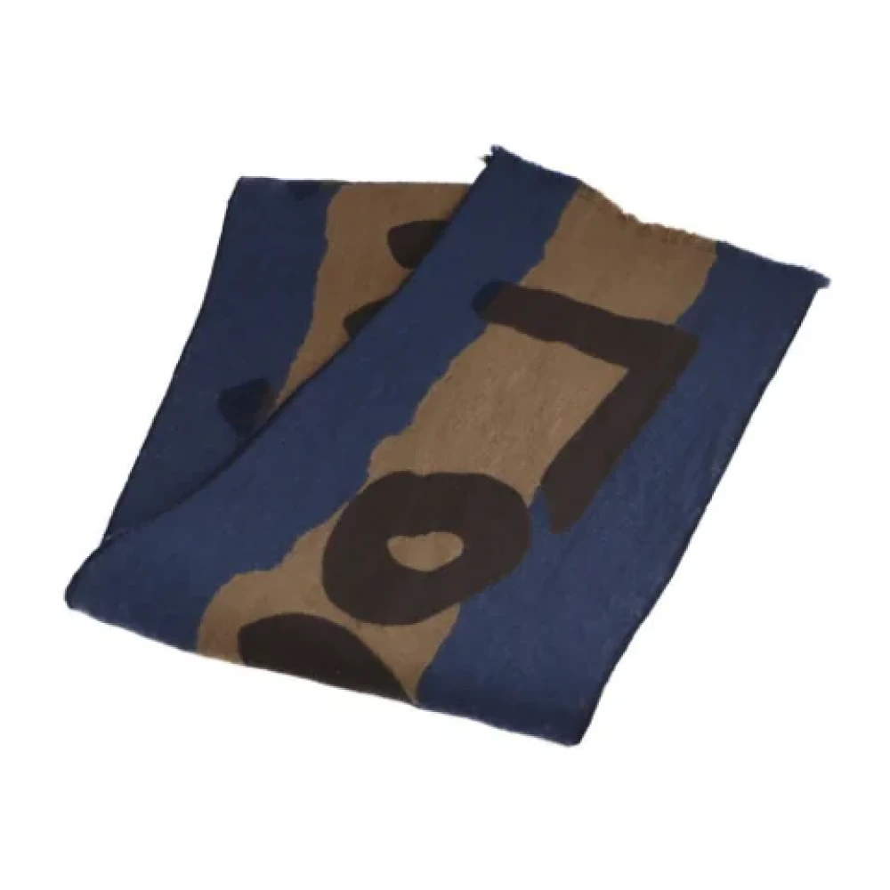 Louis Vuitton Vintage Pre-owned Fabric scarves Blue Dames
