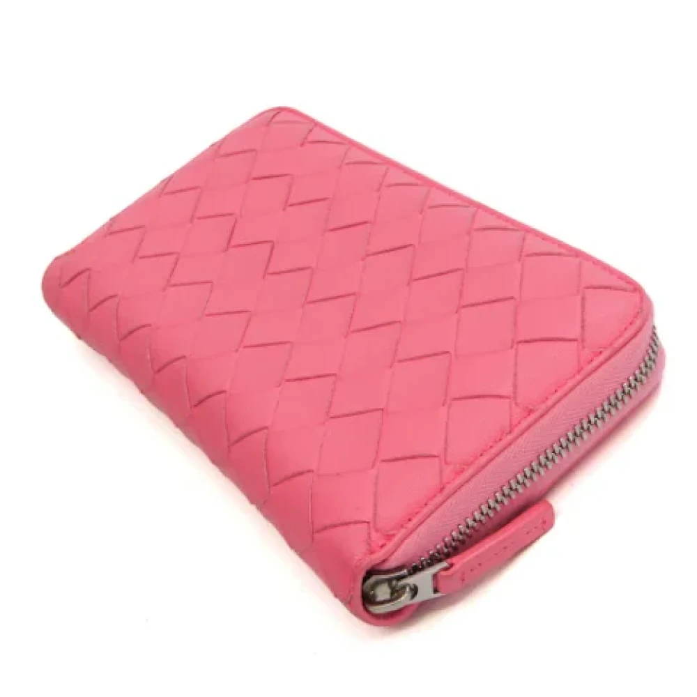 Bottega Veneta Vintage Pre-owned Leather wallets Pink Dames