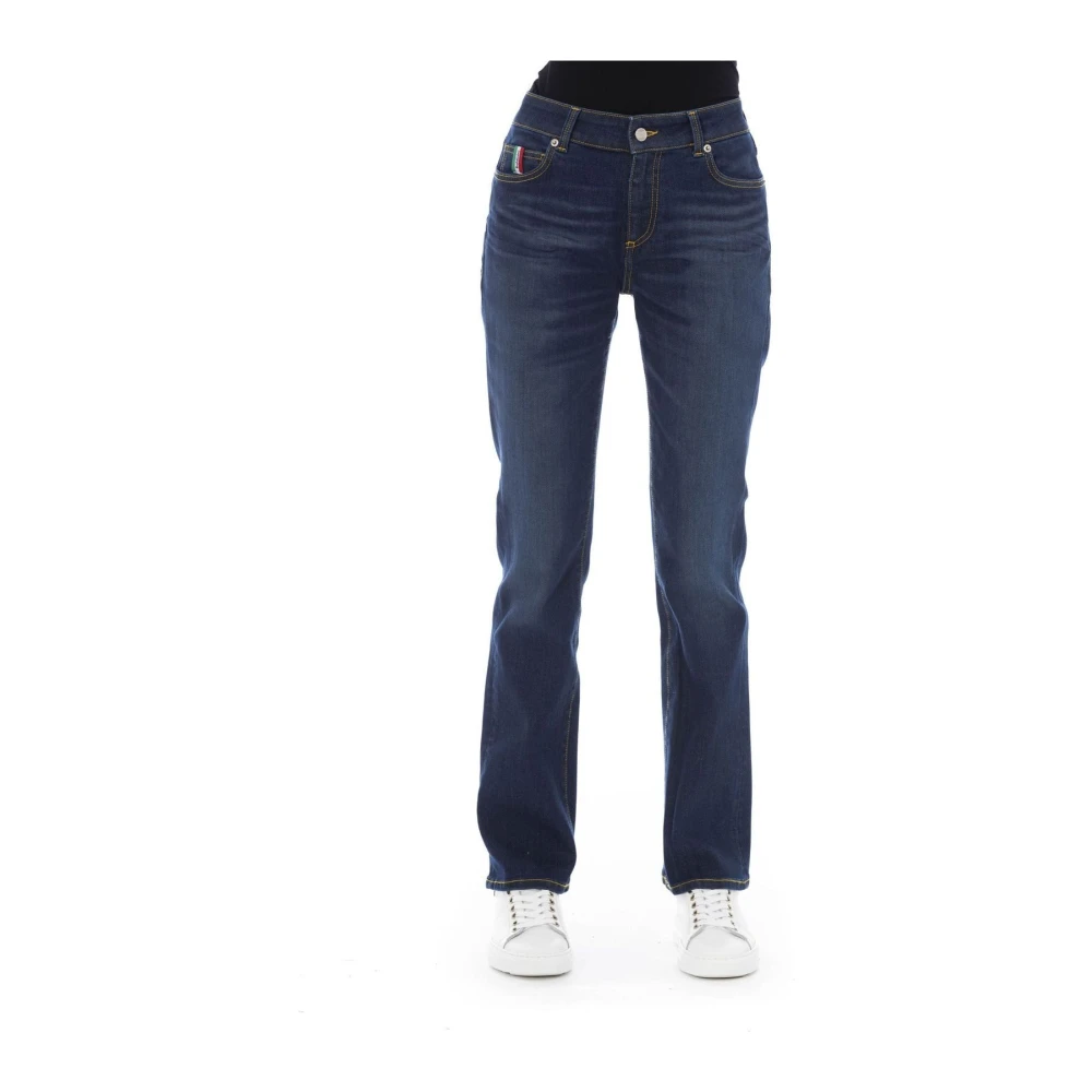 Baldinini Tijdloze Regular Jeans Elegante Stijl Blue Dames