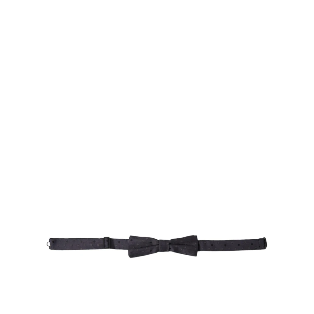 Dolce & Gabbana Uomo Blu - Fiocco Papillon In Seta A Pois - Accessories - One Size