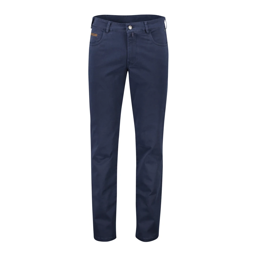Meyer Katoenen Blauwe Broek Blue Heren