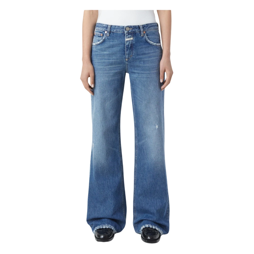 Closed Flared Jeans in Middenblauw Blue Dames