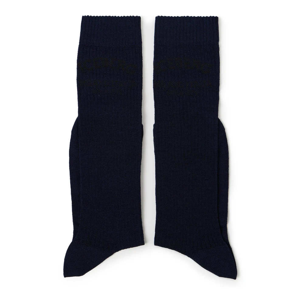 Iceberg Blauwe sok met jacquard Milano Italia logo Blue Dames