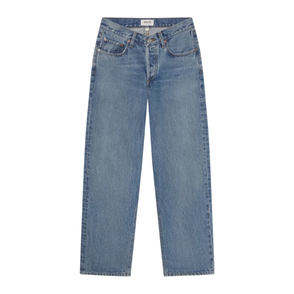 Agolde Baggy V-Taille Jeans Blue