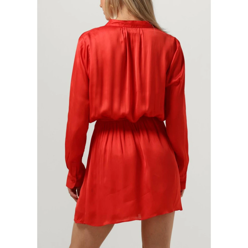 Est'Seven Dames Jurken Est journee Dress Bambu Red Dames