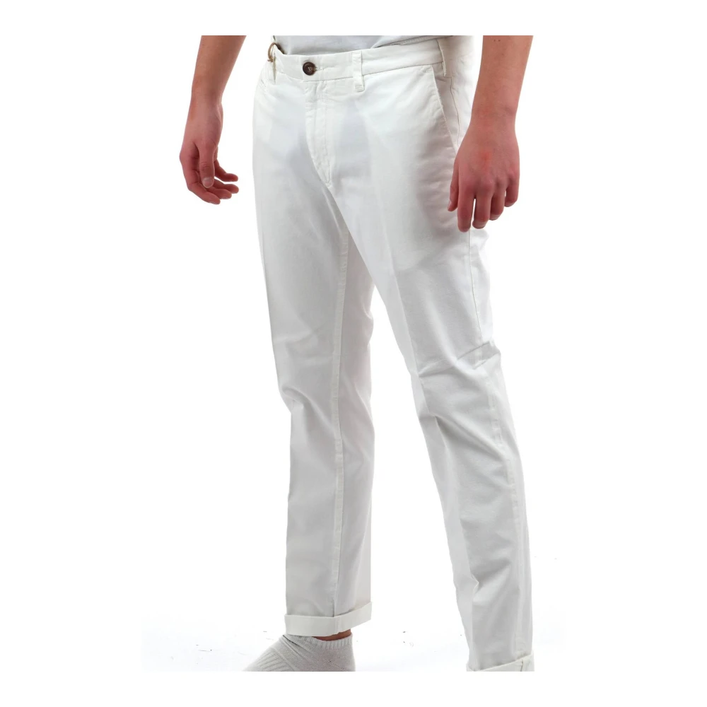 40Weft Casual Herenbroek White Heren