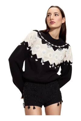 Miei Beaded Sweater