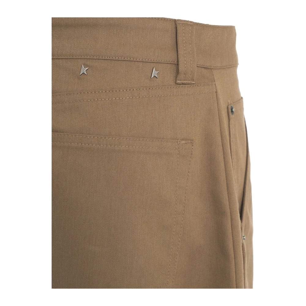 Golden Goose Beige Wide Leg Cargo Broek Beige Heren