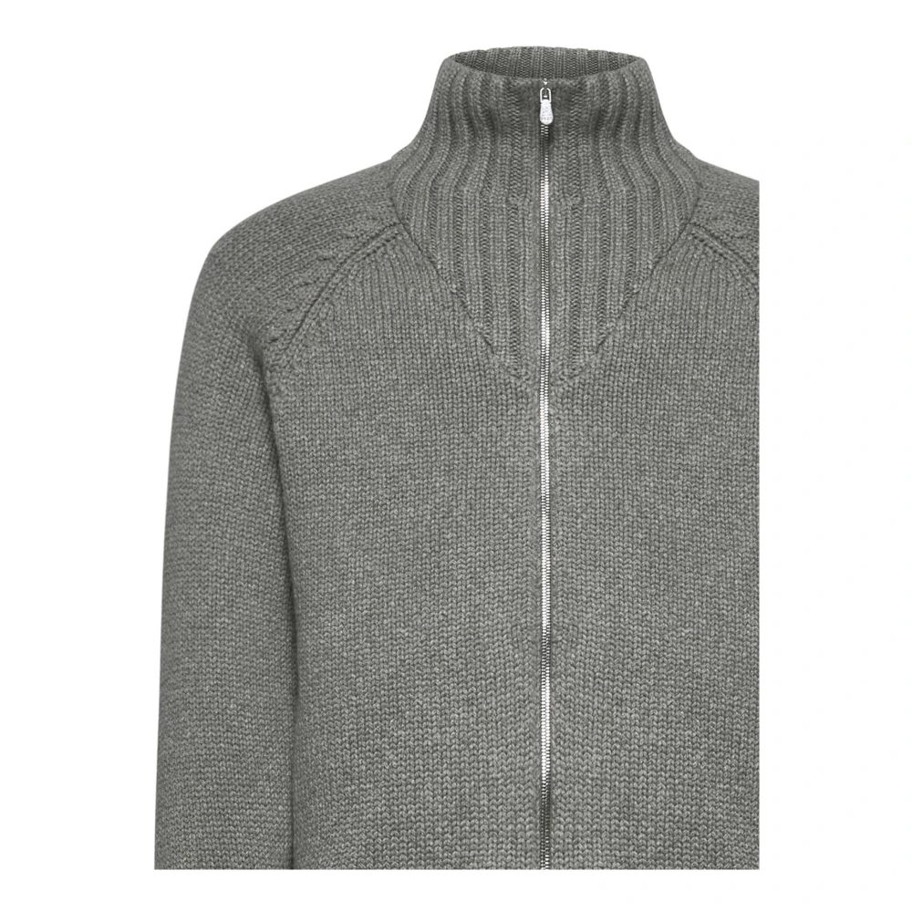 BRUNELLO CUCINELLI Groene Cashmere Jas Monopetto Green Heren