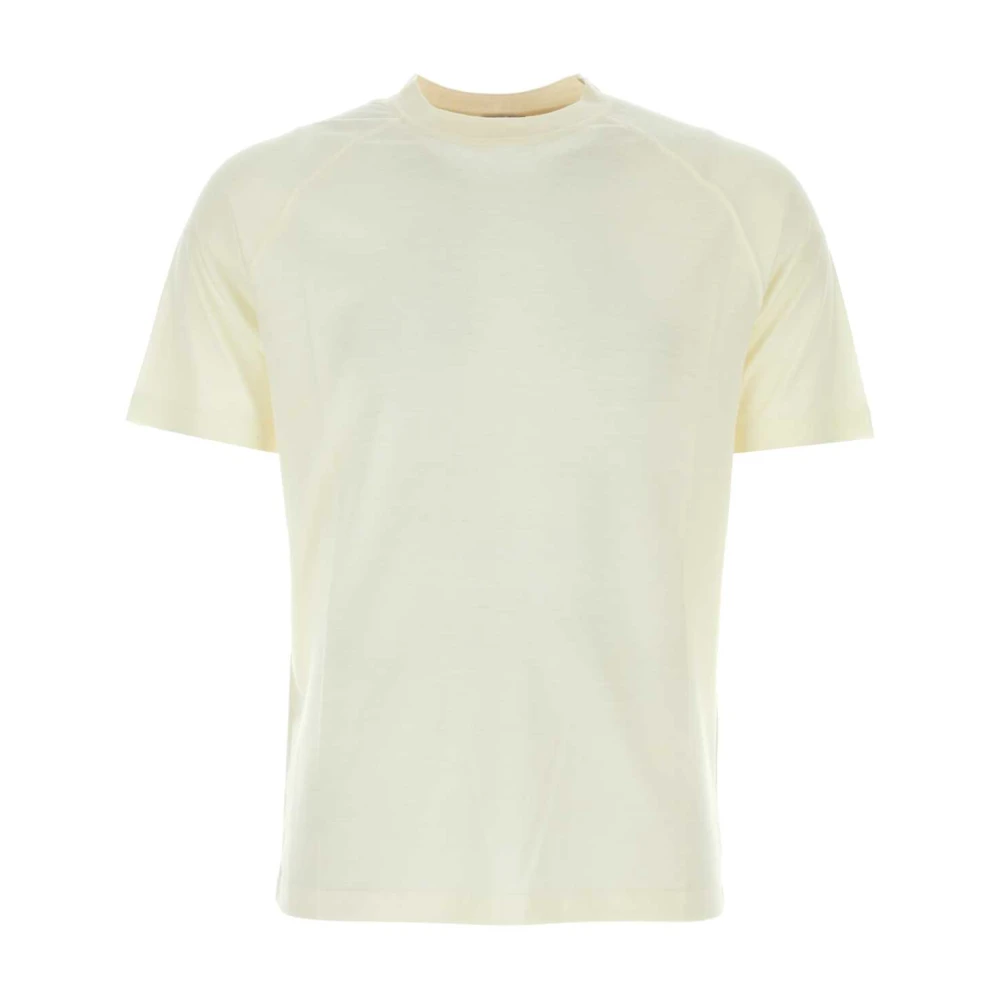 Z Zegna Ivory Wool T-Shirt White Heren