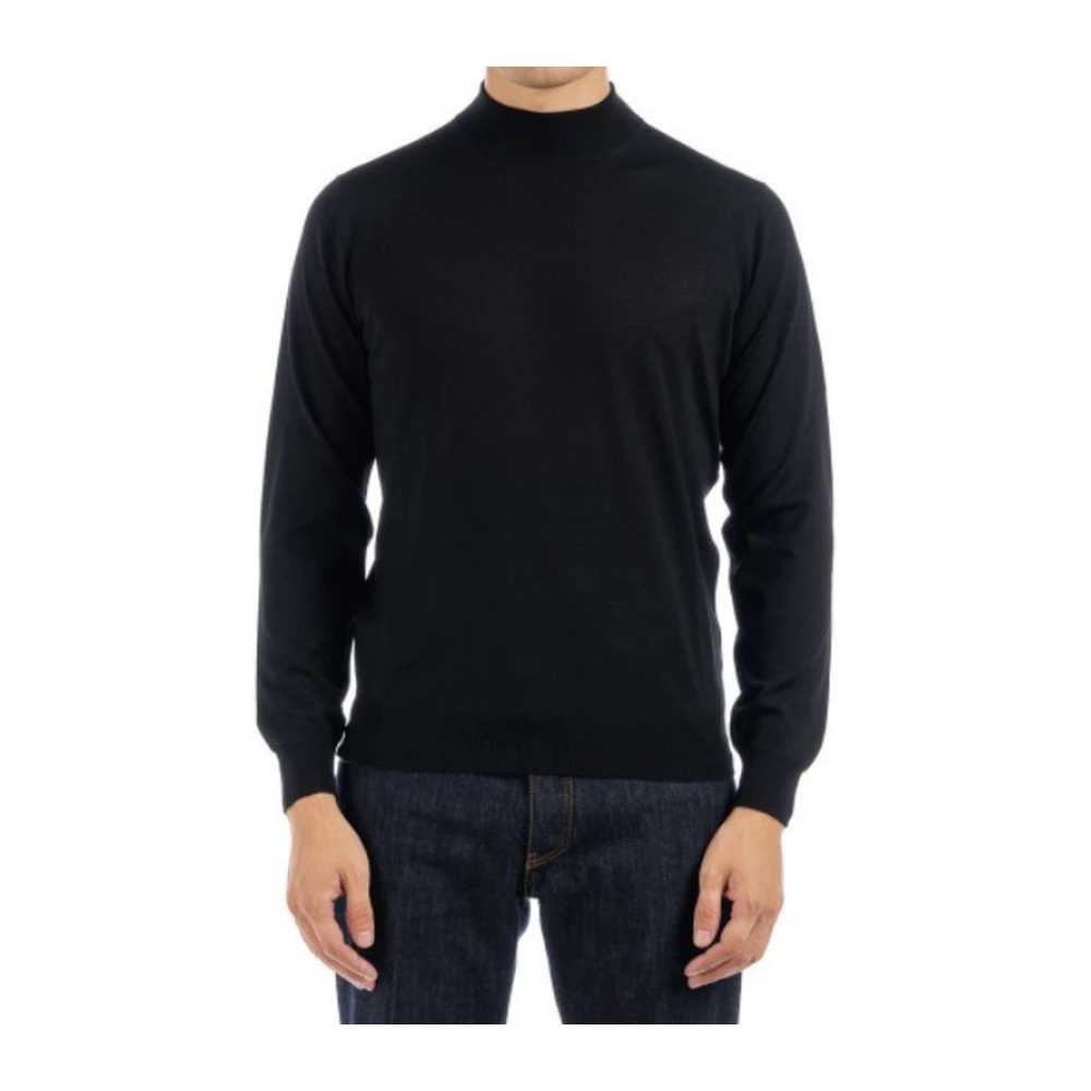 Filippo De Laurentiis Black Stylish Sweatshirts And Hoodies Collection - Male - Turtlenecks - 2XL - Knitwear