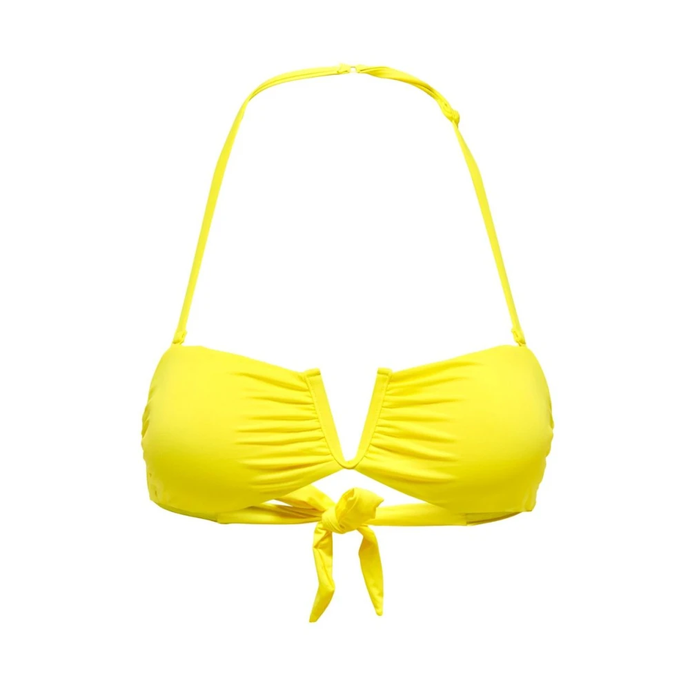 Only Wire Bandeau Bikini Top Yellow Dames