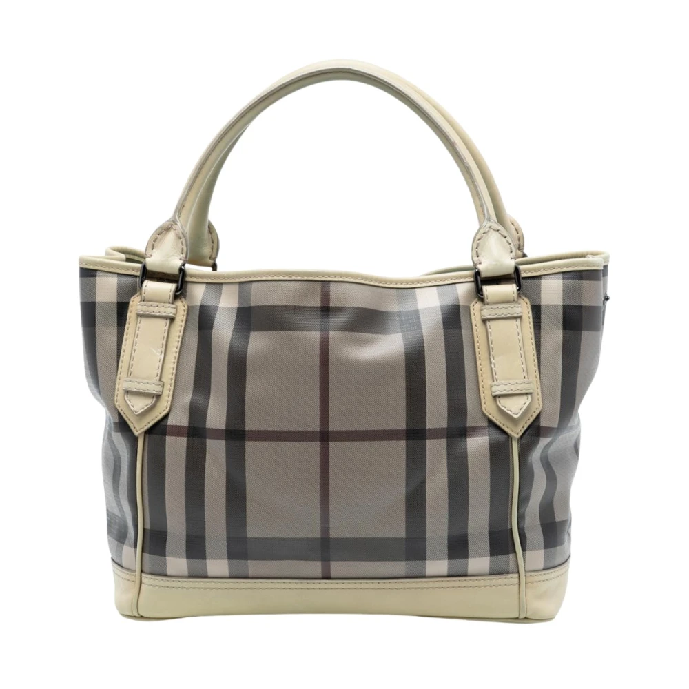 Burberry Vintage Women's Pre-Owned Patterned Carry Handle Tote
