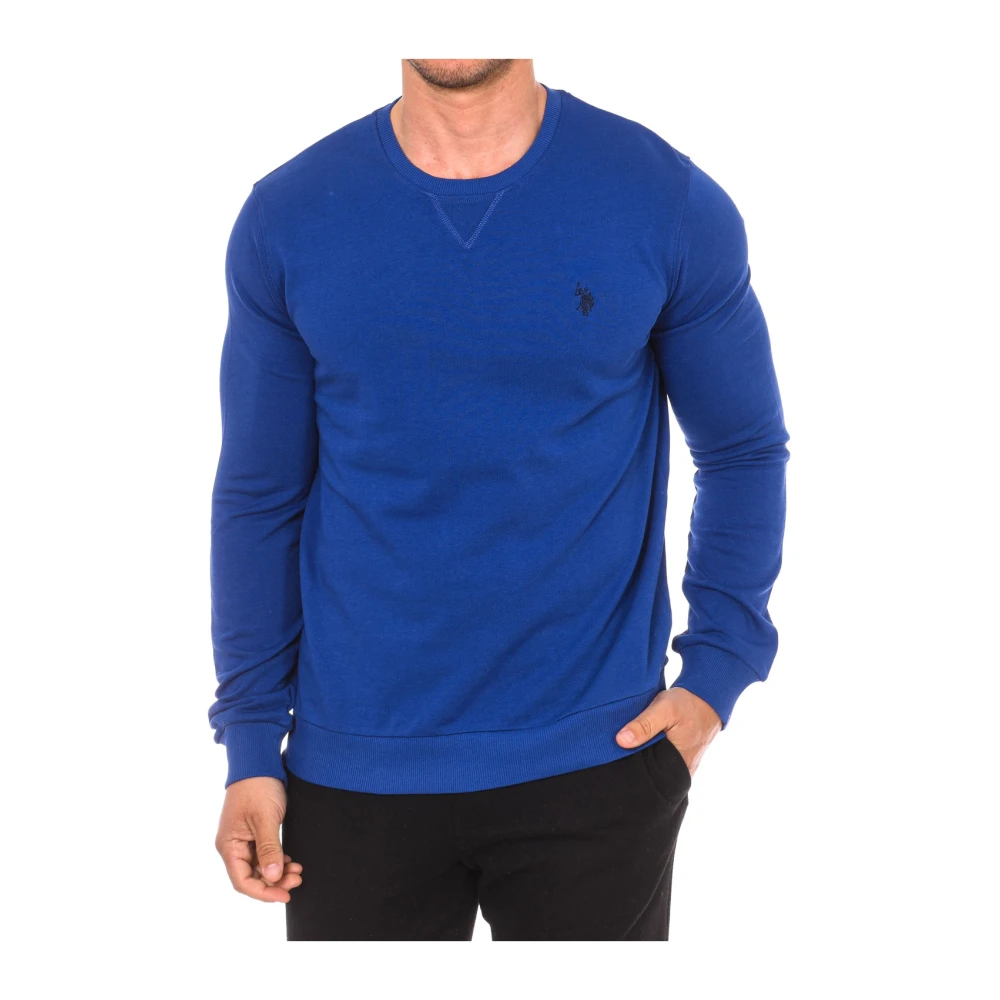 U.s. Polo Assn. Men's Blue Round Neck Sweatshirt