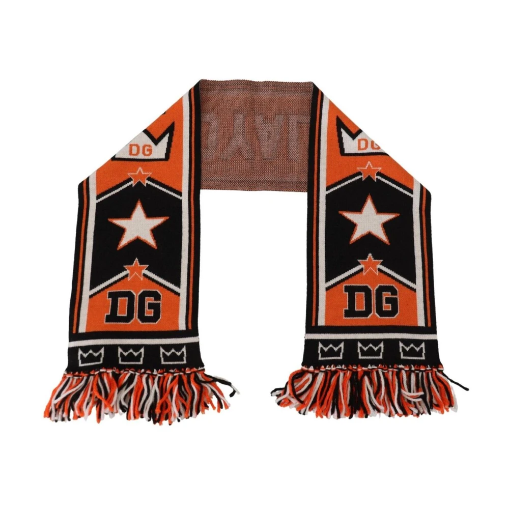 Dolce & Gabbana Multicolor DG Logo Printed Men Neck Wrap Shawl Scarf - Image 3
