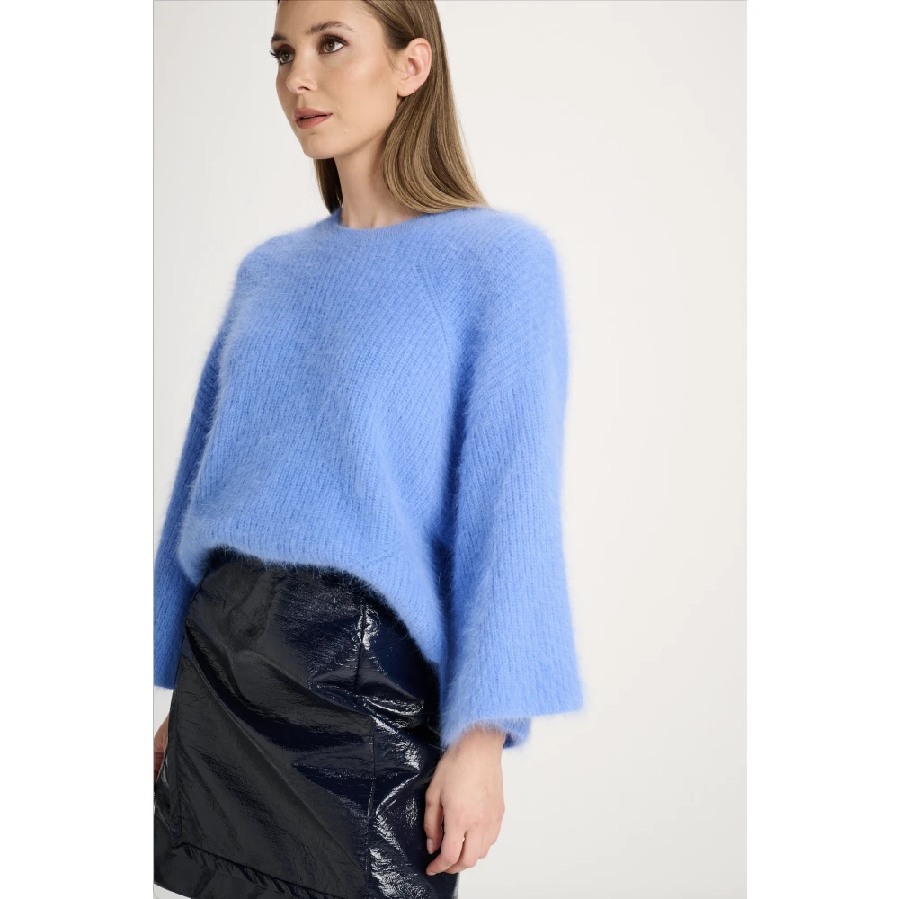 March23 Trui met ronde hals Blue Dames