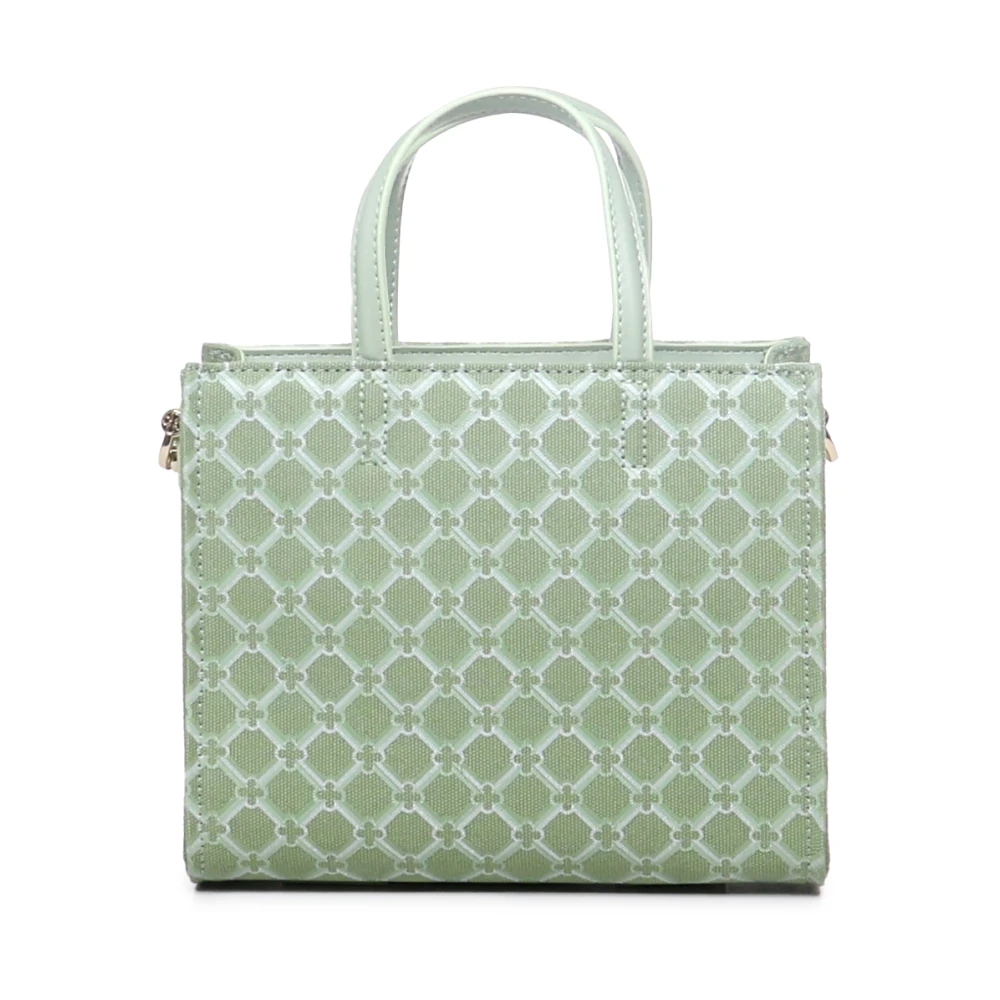 V73 Geometrische Print Eco-Vriendelijke Rits Tas Green Dames