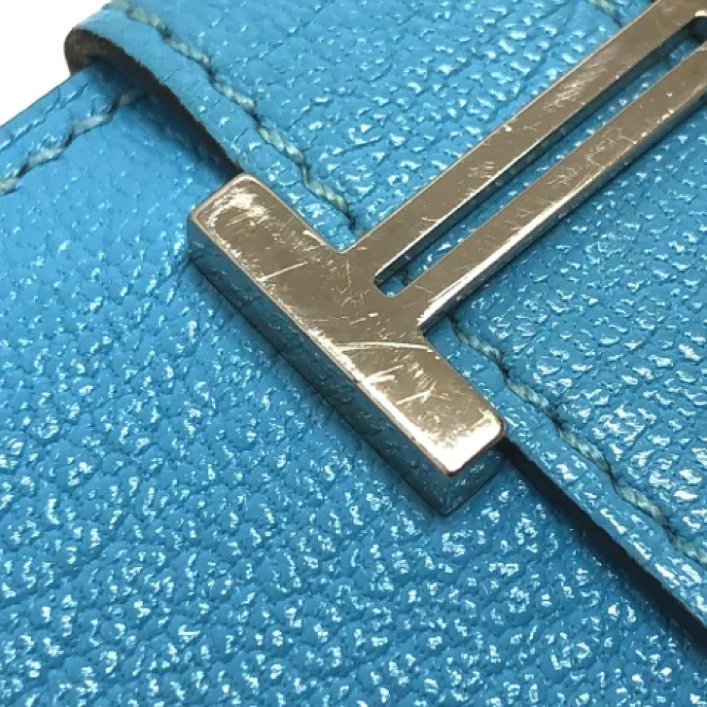 Hermès Vintage Pre-owned Leather home-office Blue Dames