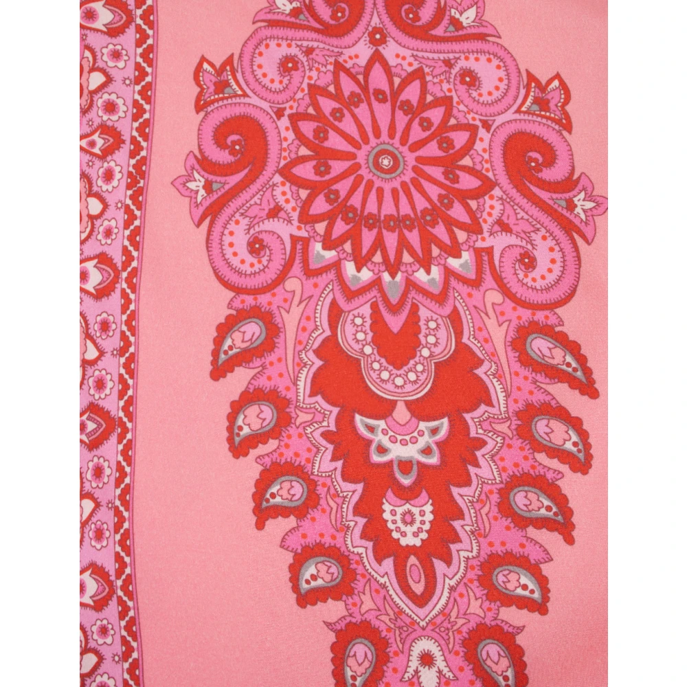 ETRO Asymmetrische Kesa Sundress met Medaillonprint Pink Dames