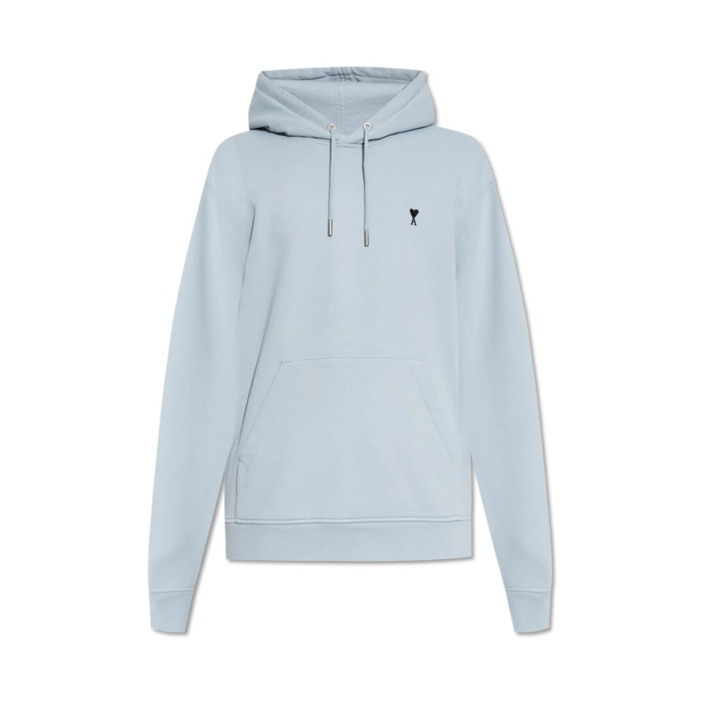 Ami Paris Men's Blue Ami De Coeur Hoodie - Hoodies - M - Sweatshirts & Hoodies