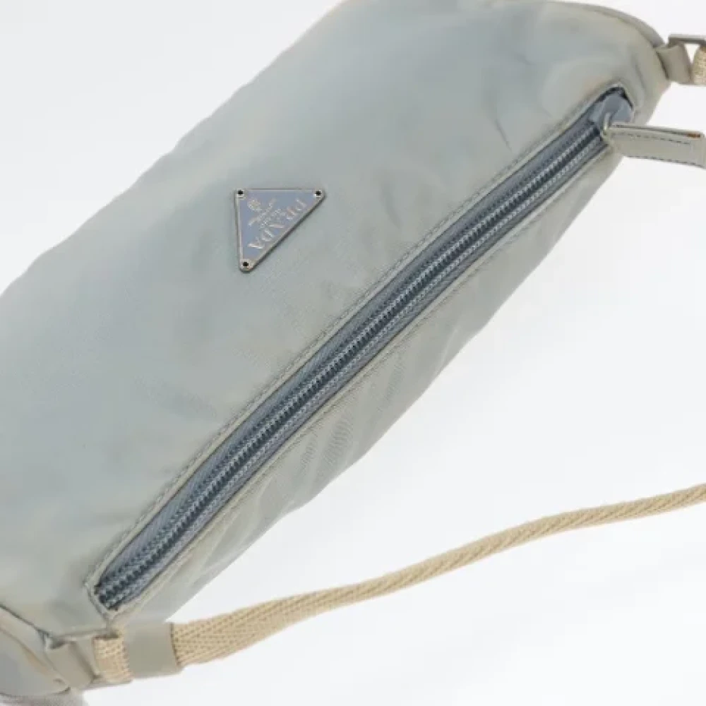 Prada Vintage Pre-owned Nylon pouches Blue Dames