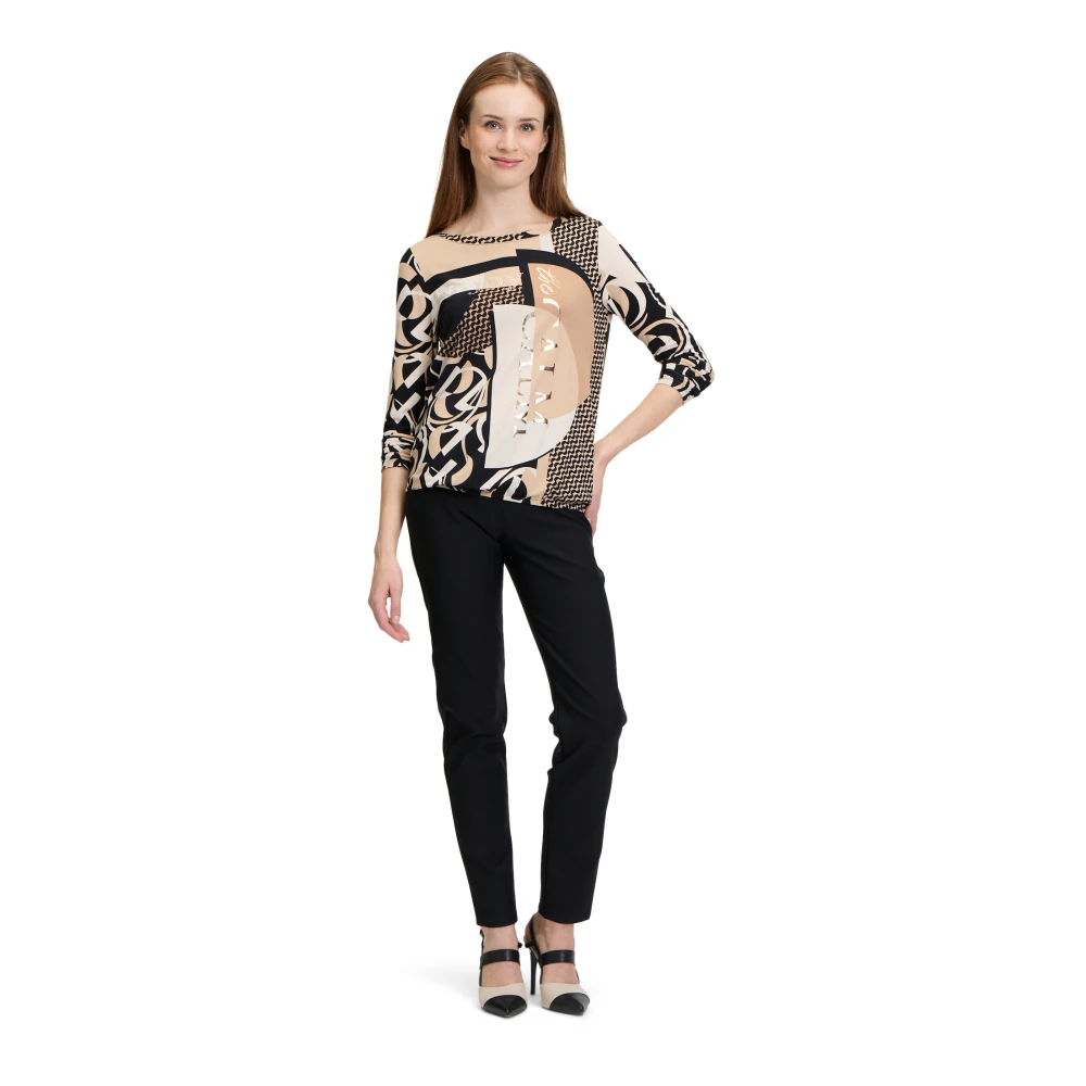 Betty Barclay Casual shirt met elastische tailleband Beige Dames