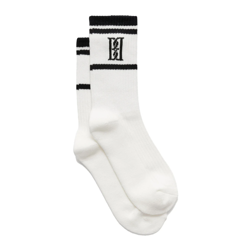 By Malene Birger Zachte Logo-Gebreide Sokken By Herenne Birger Beige Dames