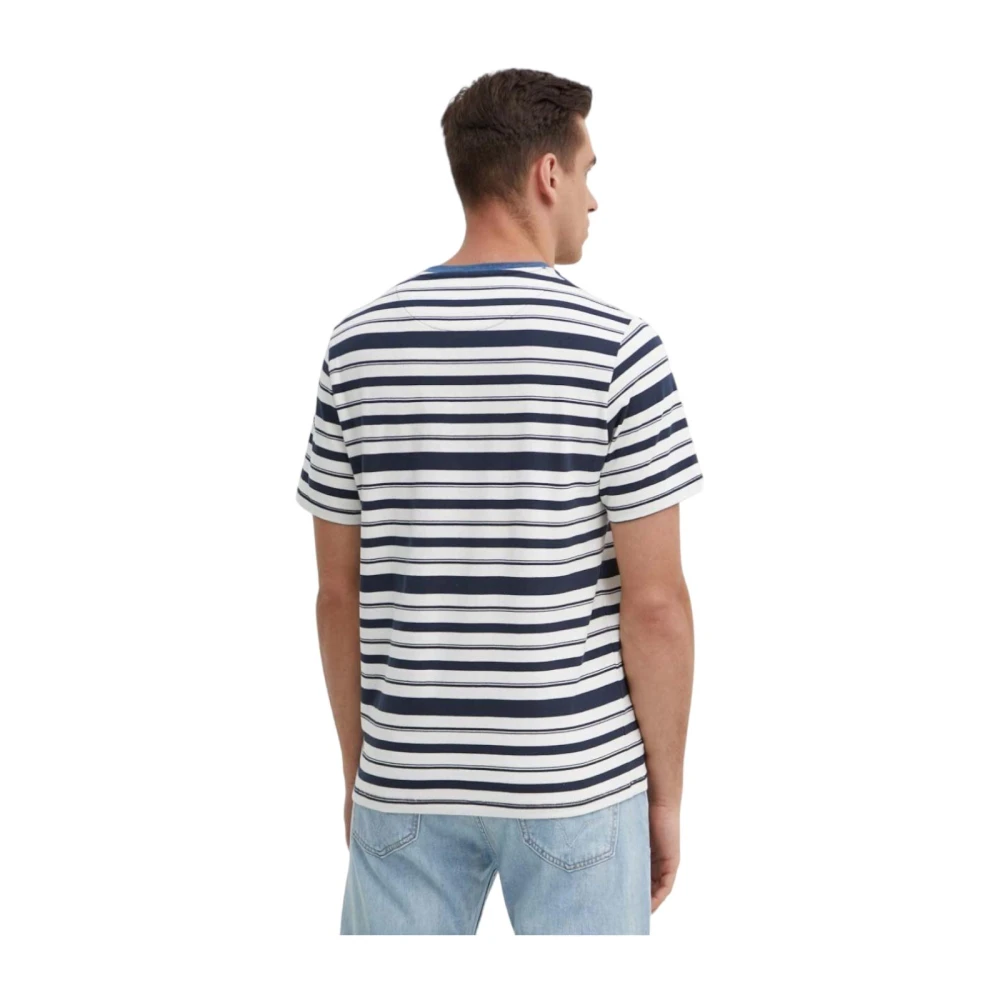 Pepe Jeans Klassiek Katoenen T-shirt voor Mannen Blue Heren