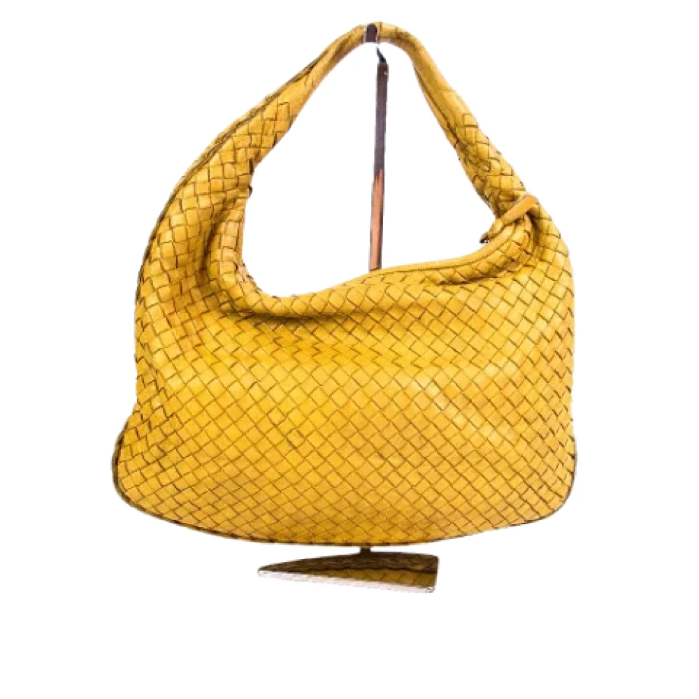 Bottega Veneta Vintage Pre-owned Leather handbags Yellow Dames