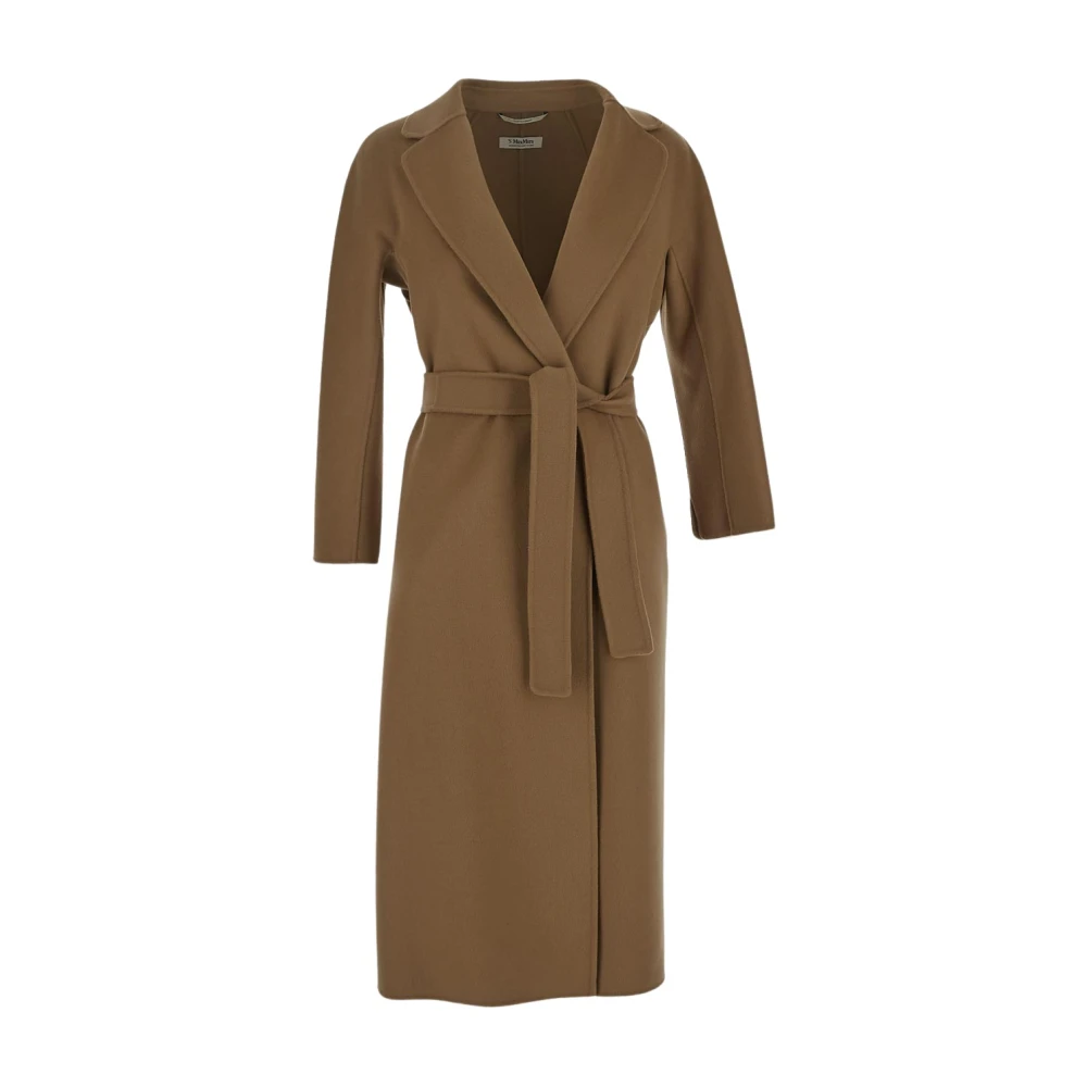 Max Mara Estruria Wollen Jas Beige Dames