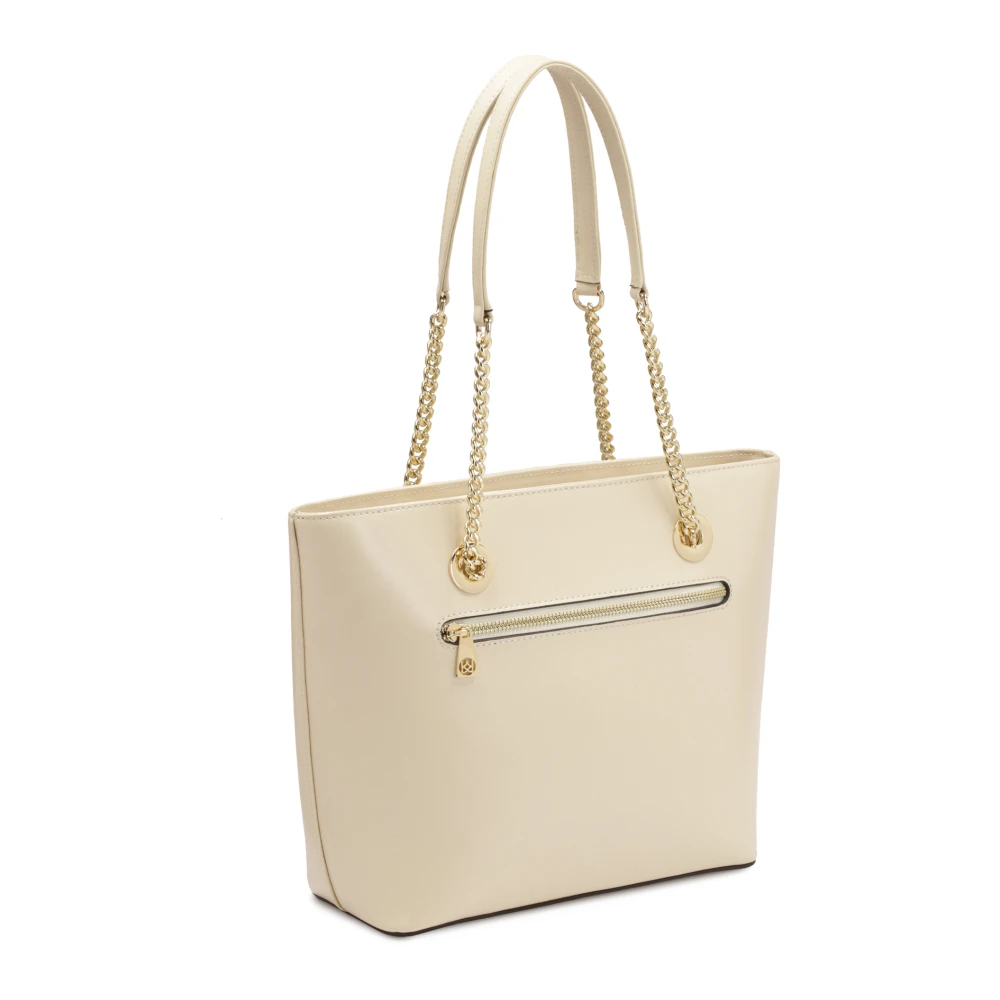 Kazar Grote schoudertas met sleutelhanger Beige Dames