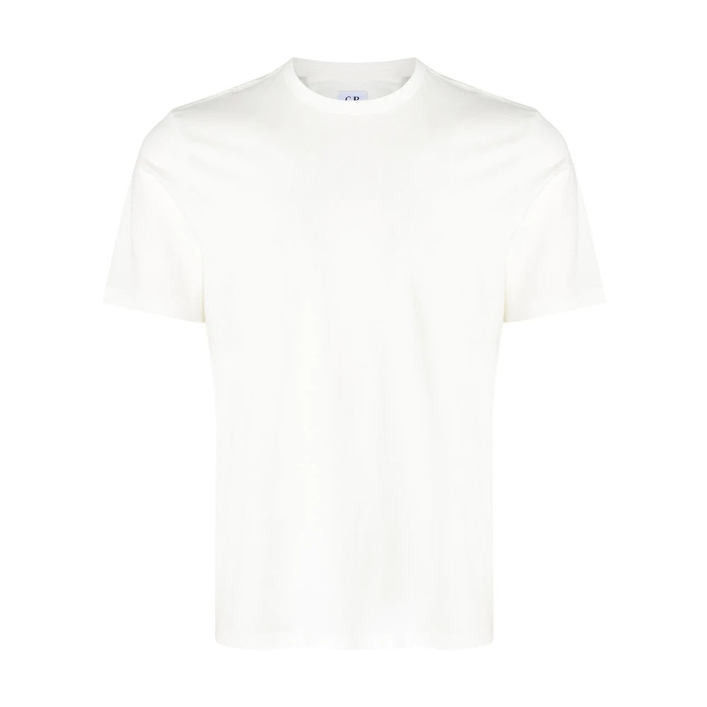 C.P. Company Witte Katoenen Crew Neck T-shirt White Heren