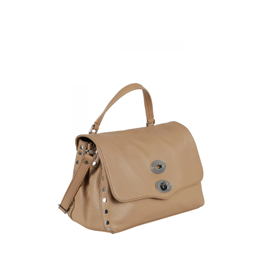 Zanellato Bruine leren handtas Elegant en veelzijdig Brown Dames