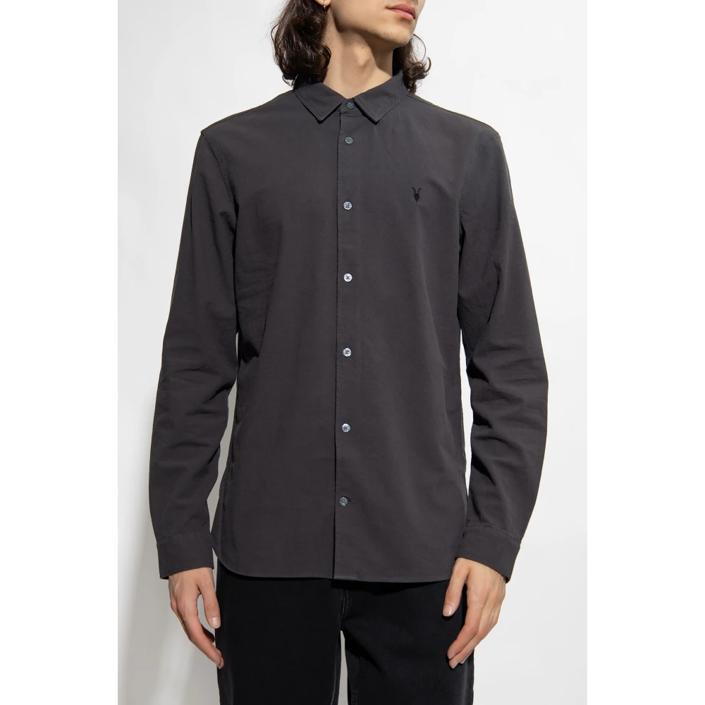 AllSaints Lovell Shirt Gray Heren