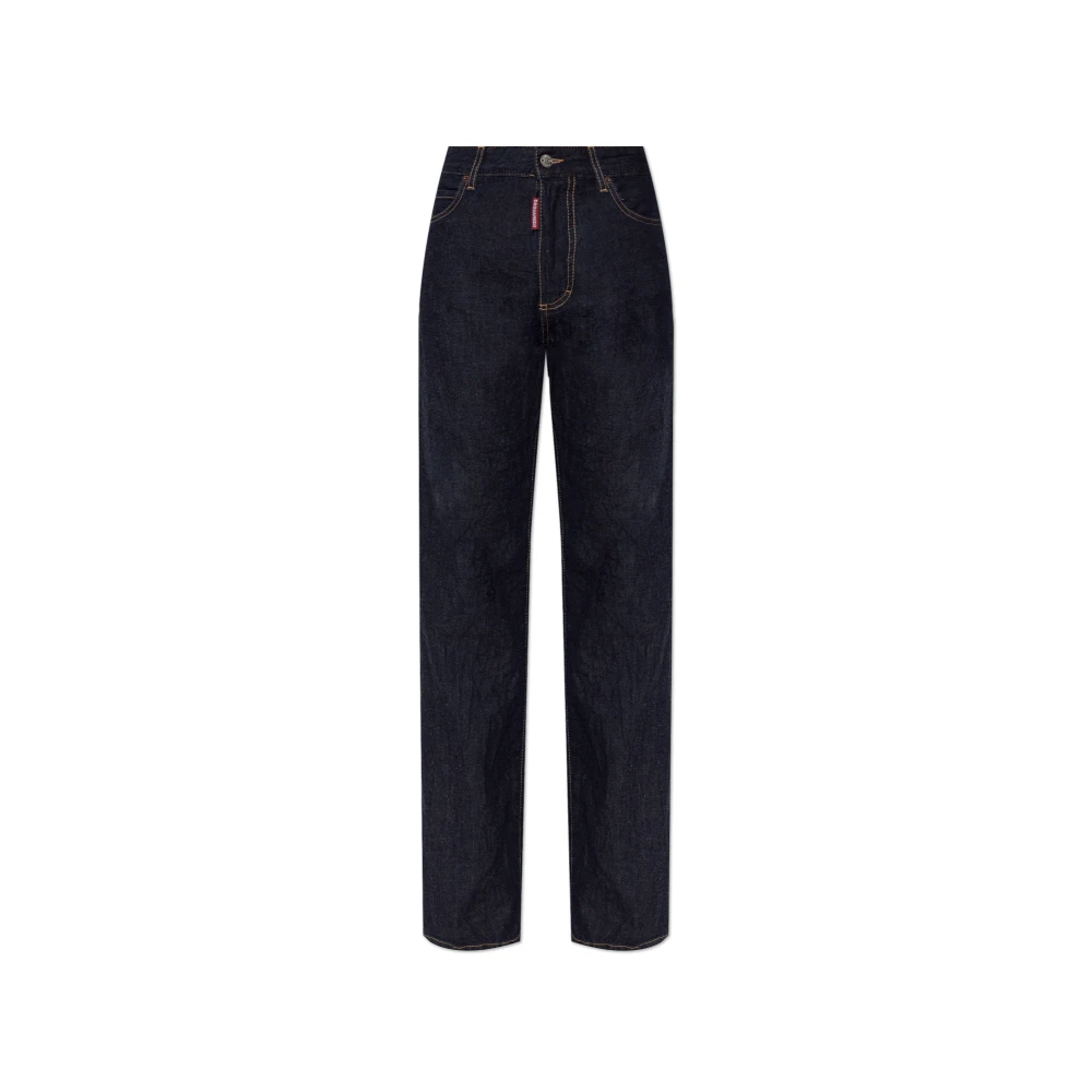 Dsquared2 Blue San Diego Jeans - Female - Straight Fit Jeans - Xs - Jeans