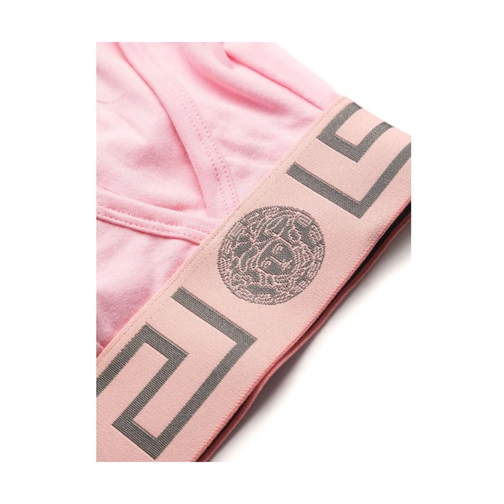 Versace Ondergoed met handtekening Greca-print Pink Dames