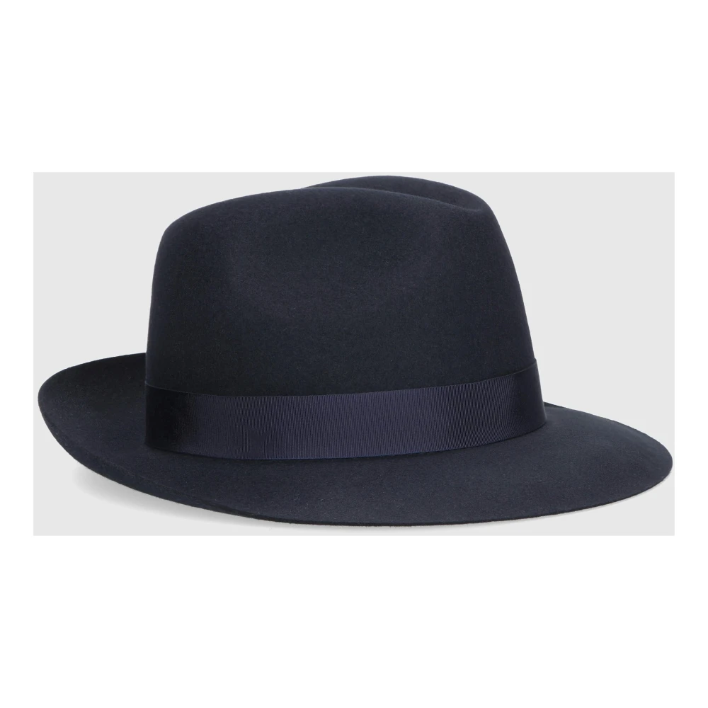 Borsalino Marengo Fedora Hat Blue Heren