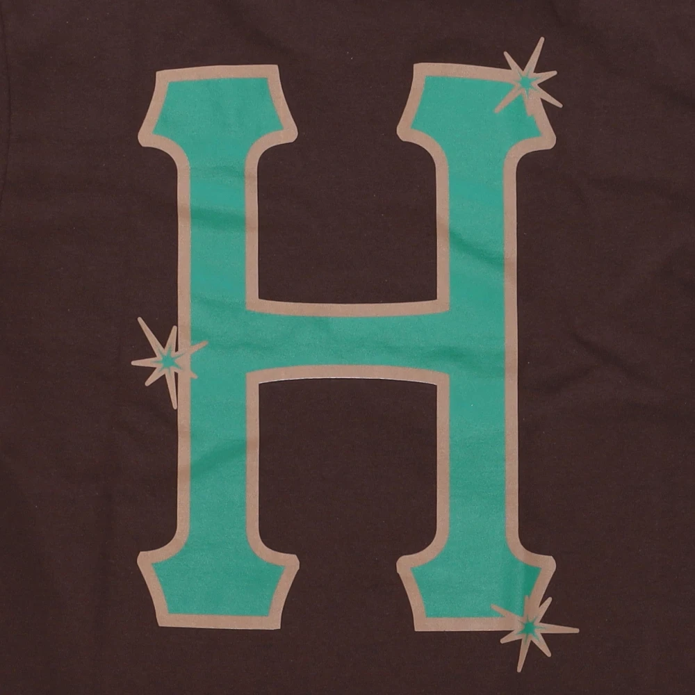 HUF Sideline Tee Chocolate T-shirt Brown Heren