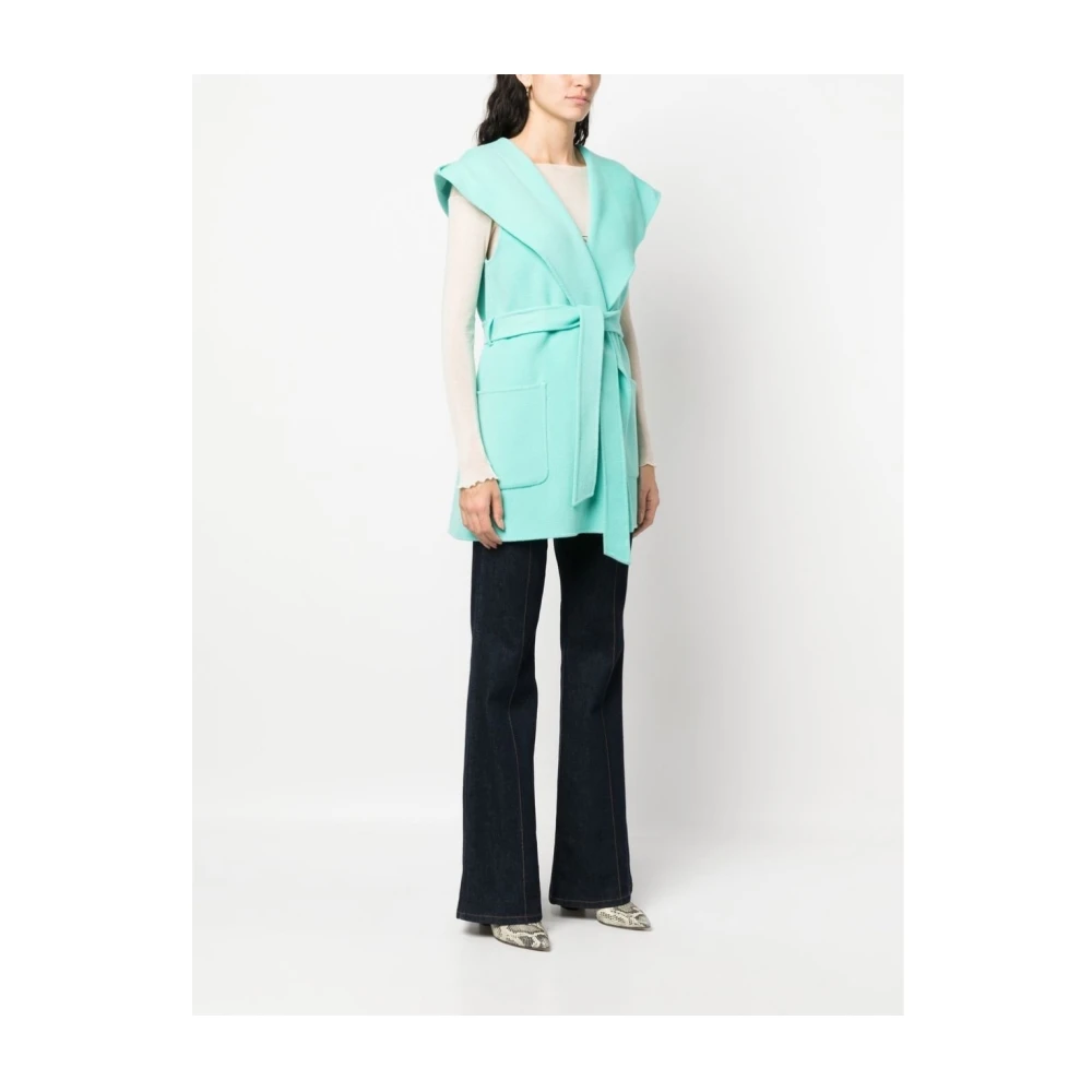 P.a.r.o.s.h. Lam23 Gilet Vest Green Dames