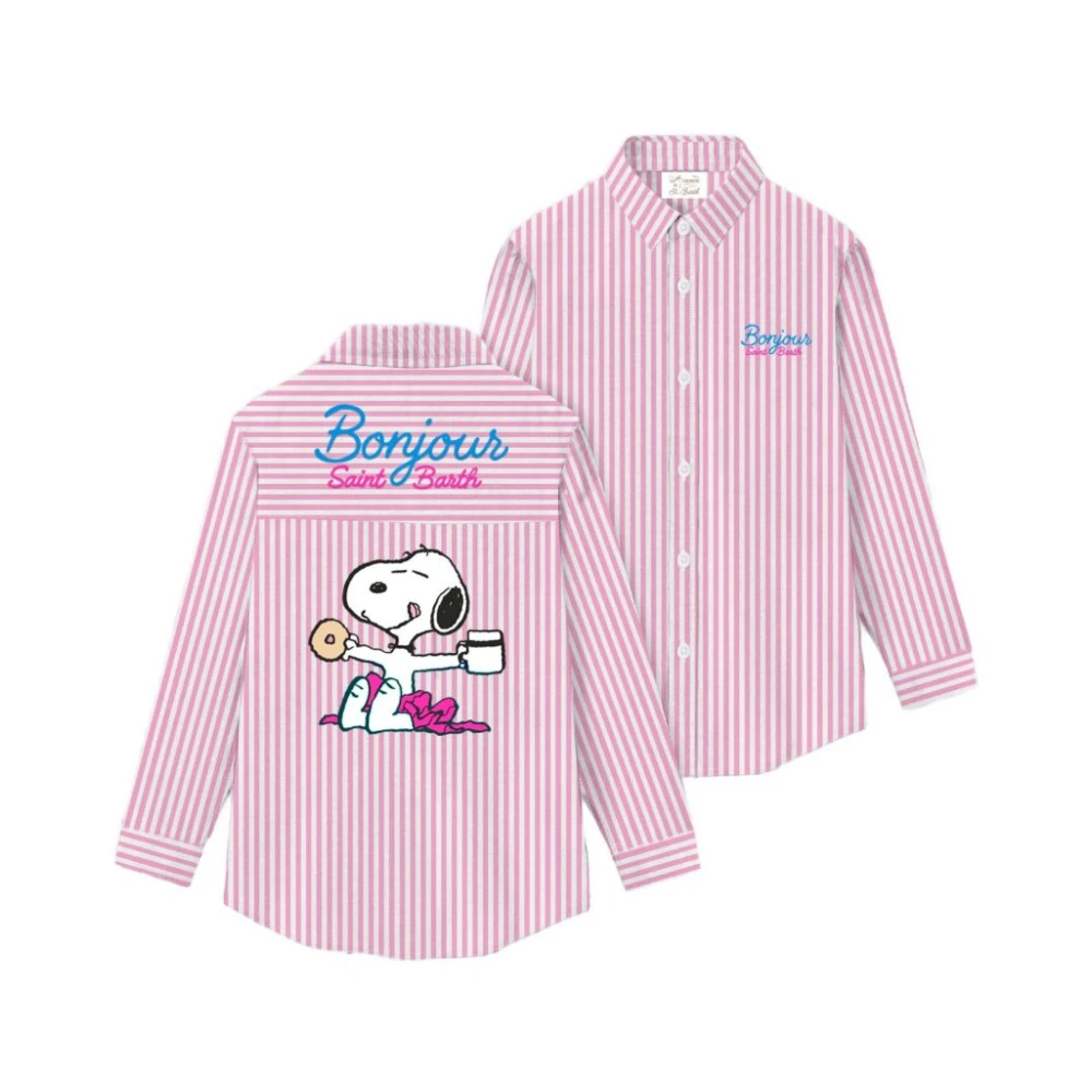 Mc2 Saint Barth Pink Shirts, Female, Xs, Brigitte Shirt