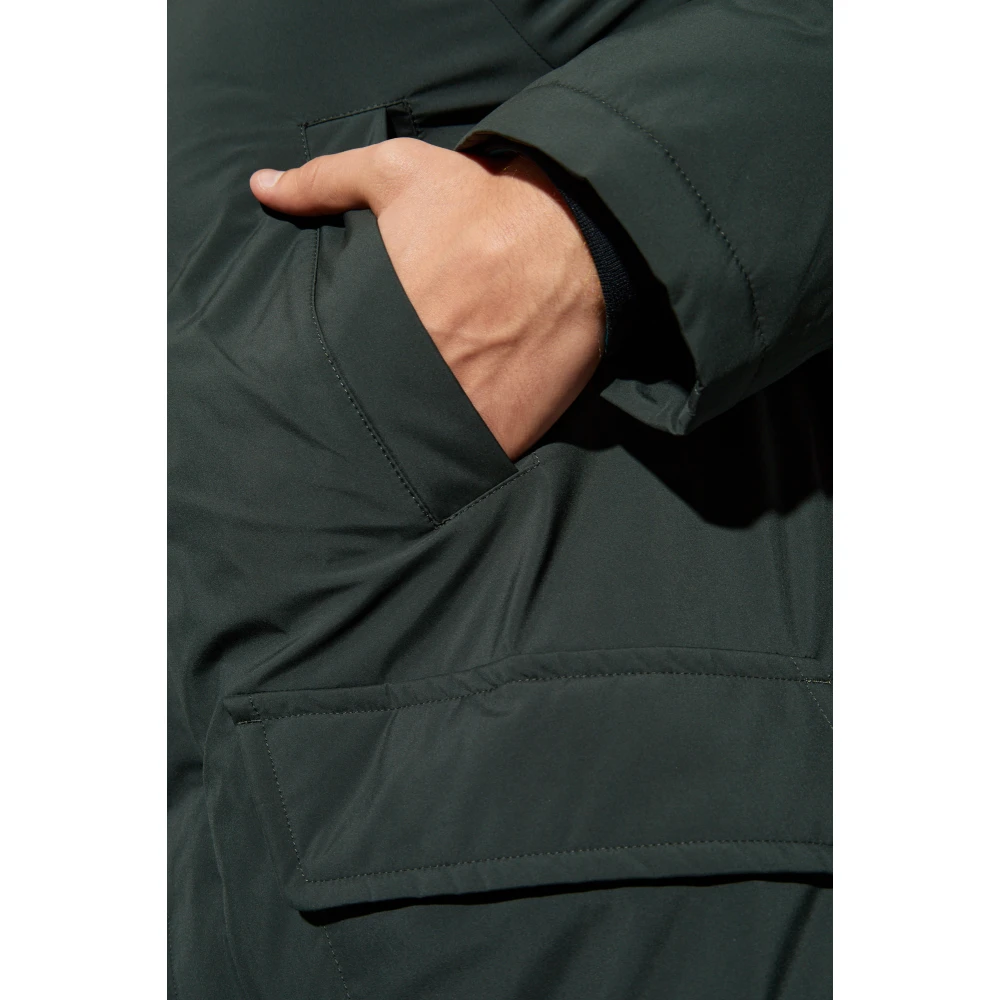 Paul Smith Gewatteerde jas met capuchon Green Heren