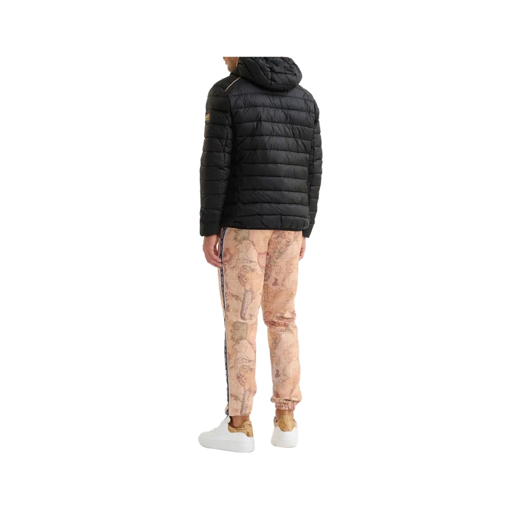 Alviero Martini 1a Classe Zwarte Elegante Waterdichte Jas Black Heren