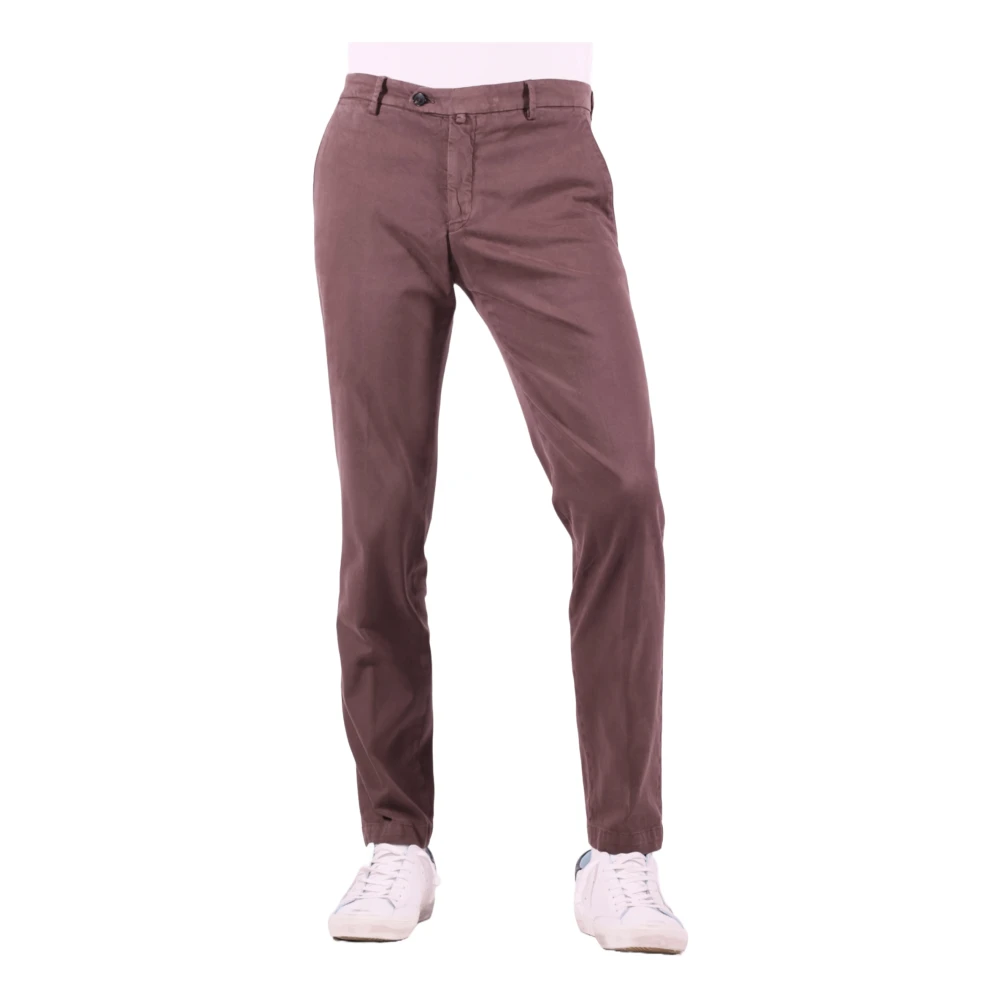 Briglia Stretch katoenen broek Brown Heren